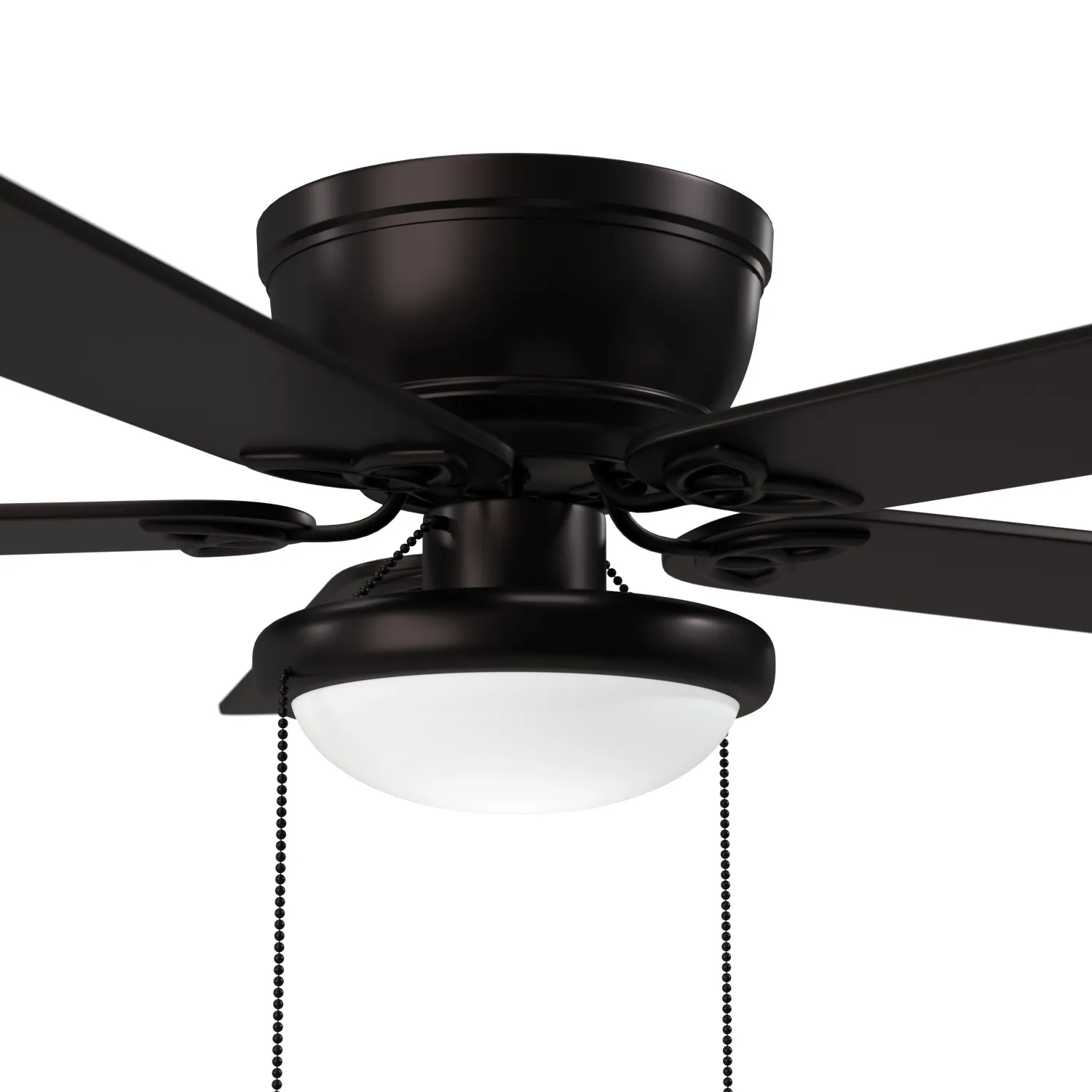 52 inch Benton Matte Black Pull Chain Ceiling Fan 3D Model_05